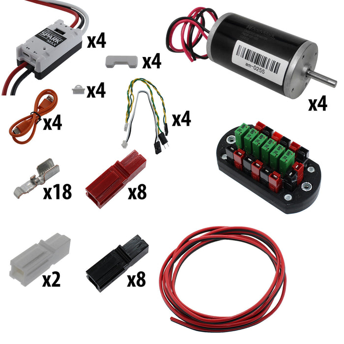 Electronic Bundles Builder - BCNX4C3 - 1) Processor=NONE, 2) Speed Controller=Spark MAX, 3) # of Motors=4, 4) Motor Type=CIM, 5) Power Distribution=PP45 Power Board - migrated