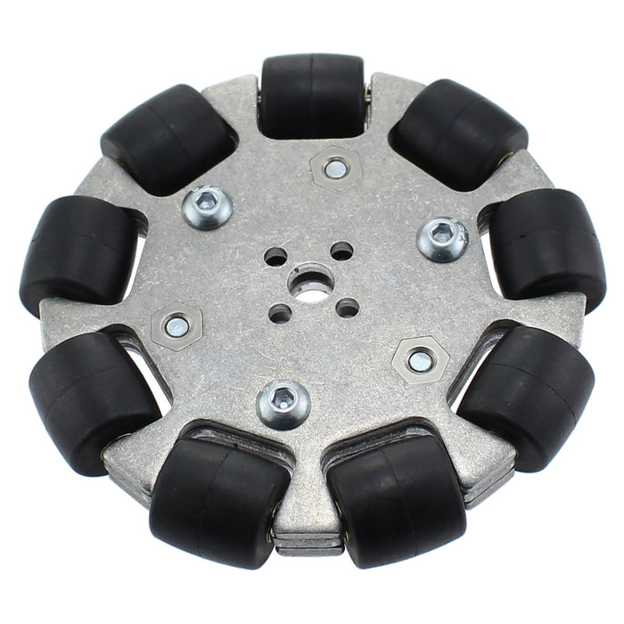 4 in. Aluminum Omni Wheel with Nub Bore - am-2948a - migrated