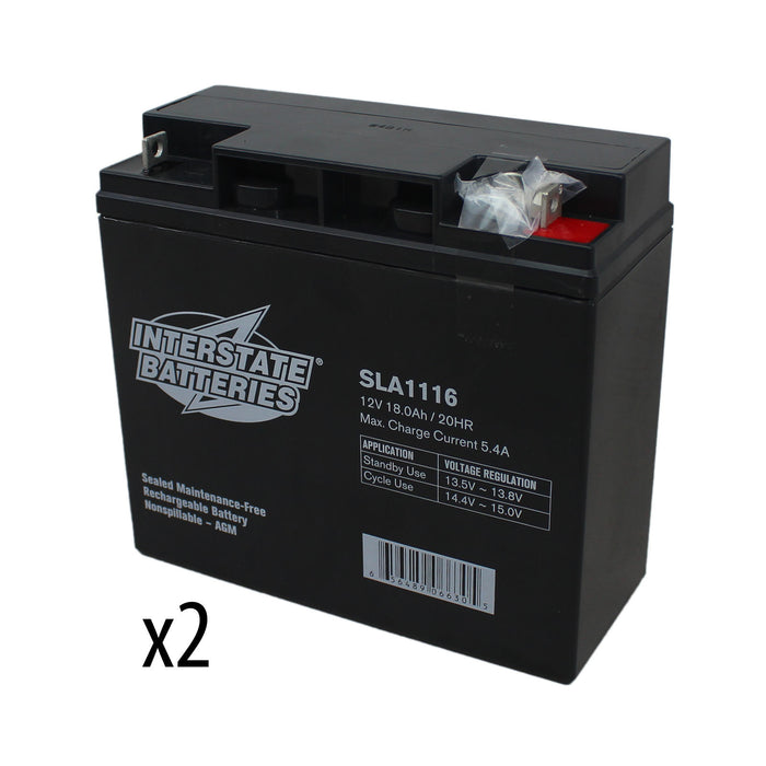 Interstate SLA1116 12V SLA Battery (Set of 2) - am-3062 - migrated
