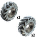 6 in. SR Mecanum Wheels - am-3479b - Wheel Type=Set - migrated