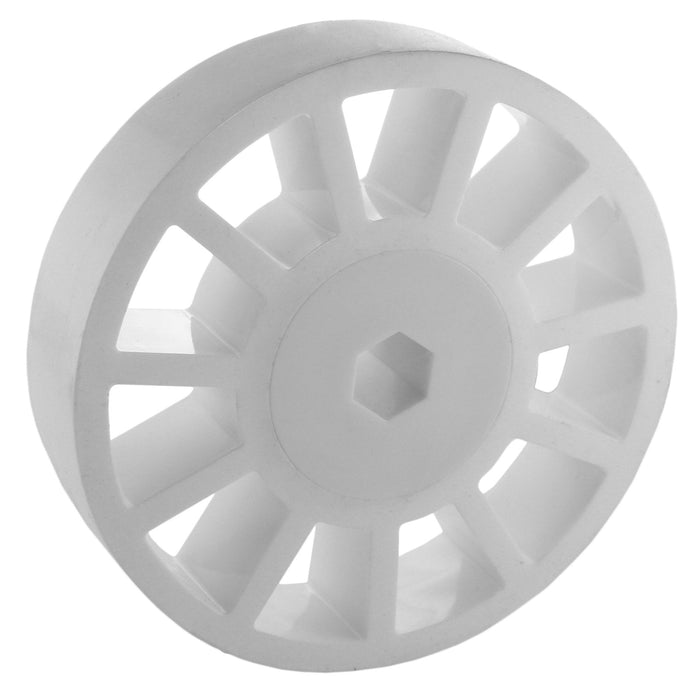 Custom Colored 35A Durometer Compliant Wheels - am-3480_35A_white - Diameter=4 in, Color=White - migrated