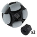 2 in. Dualie Omni Wheel - am-4044_gray - Bore=5 mm Hex, Durometer=80A - migrated