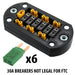 XT30 Fused Power Distribution Board - am-4539_30B - Option=With 30A Auto Reset MINI Circuit Breakers - migrated