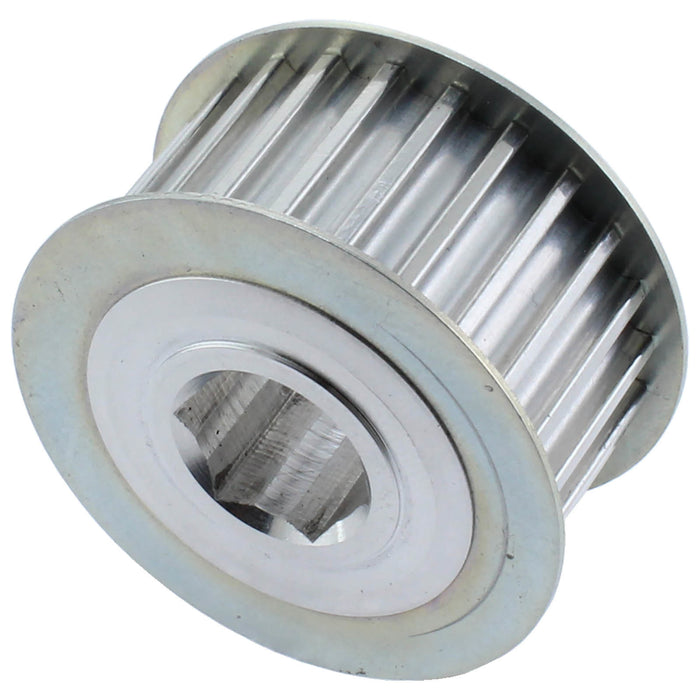 24 Tooth 0.5 in. Hex Bore 5 mm HTD 18 mm Wide Aluminum Pulley - am-4626 - migrated