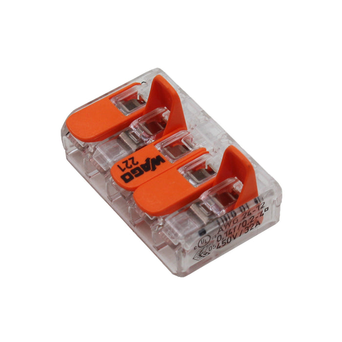 WAGO 221 Series LEVER-NUTS Compact Splice Connectors