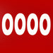 FTC Numbers 2 in. Tall Qty. 4 - am-5490 - Number=Zero - migrated